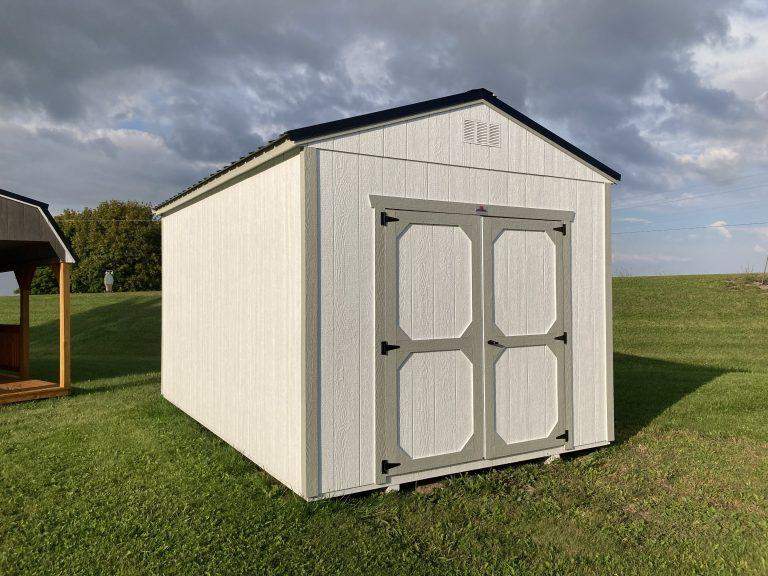 10×16 Utility Shed – Barn White